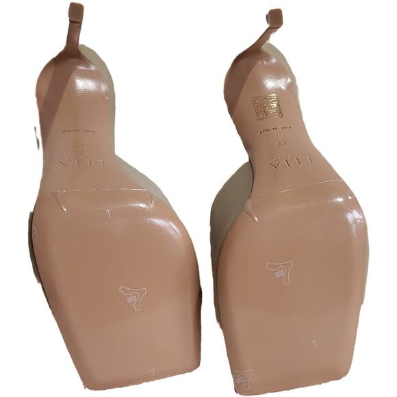 Lita by Ciara Solid Square toe Slide size 42/10.5 Sand - Picture 5 of 7